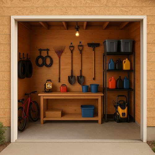 4 Pack Garage Hooks Heavy Duty, 7.4 inch Large Square Utility Hooks - view 6