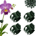 50Pcs Dark Green Large Orchid Plant Clips for Thick Stem Support