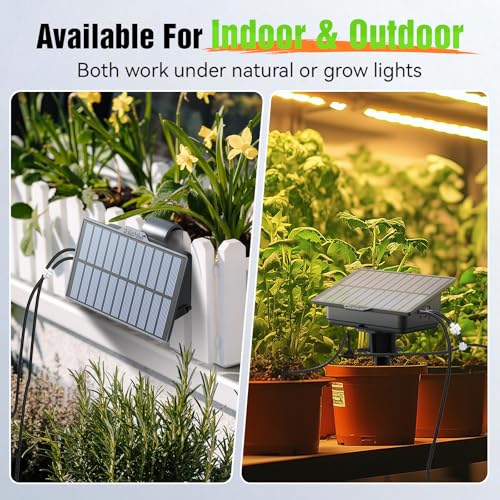 Easy-Setup Solar Drip Irrigation System Outdoor & Indoor, Automatic Plant Waterer Device Kit Beginner-Friendly Garden Raised Bed Grow Tent Water 10-15 Plants - view 7