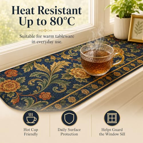 Narrow Window Sill Mat, Cut-to-Fit Waterproof Pad, 2.62 ft × 7.87" - view 2