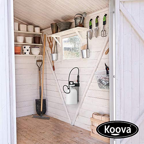 Garden Pump Sprayer Holder | Wall Mounted Garden Tool Garage Organizer and Storage | FIts Round Bottles up to 2.5 Gallons | for Lawn, Plant, Water Sprayers - view 5