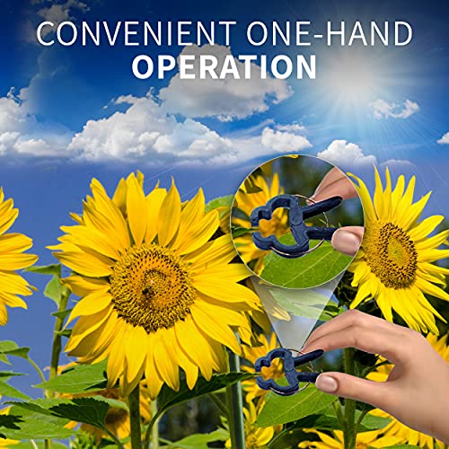 Plant Clips 40 Piece Green Gentle Gardening Plant & Flower Lever Loop Gripper Clips, Tool for Supporting or Straightening Plant Stems, Stalks, and Vines, Garden Clips - view 6