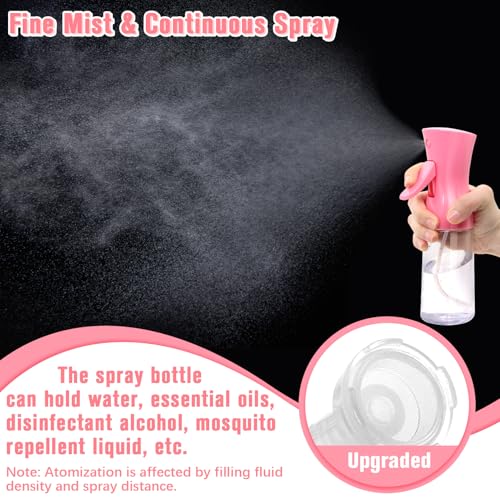Spray Bottle For Hair,Continuous Water Mister for Hairstyling, Salons, Cleaning, Plants,Essential Oil Scents,Ultra Fine Mist Sprayer,6.8 OZ /200 ML-pink(Christmas Gifts) - view 4