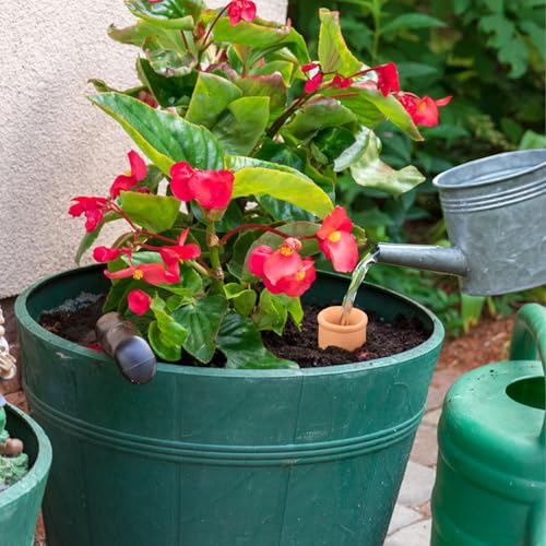 2 pcs Large 10x5in Ollas Terracotta Watering Pots Self Watering Planter Insert 1.8L Terra Cotta Clay Watering Spikes Automatic Plant Watering Devices for Outdoor & Indoor Plants Self-irrigate - view 4