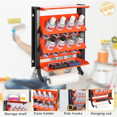 Spray Paint Can Holder Wall Mount, Heavy Duty Metal Spray Can Holder - view 4