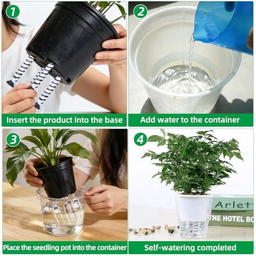 12Pack Self Watering Spikes with Wicking for Indoor Outdoor Plants - view 3