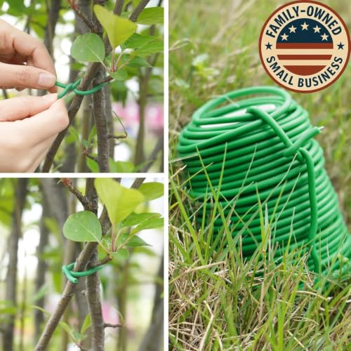 Soft Plant Ties for Support - 65.6' Reusable Waterproof Plant Wire, 3.5mm Garden Twist, for Indoor & Outdoor Plants and Home Organizing（1pc/Green） - view 4