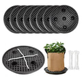 8 Pack 16 inch Self Watering Base for Fabric Grow Bag, Self-watering Plastic Elevated Plant Saucer Stand, Automatic Watering Tray for Non-woven Planter Flower Pot Growth Tent Greenhouse Indoor Outdoor