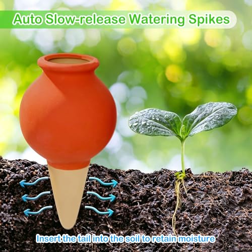 4 Pack Multicolor Terracotta Plant Watering Spikes - view 5