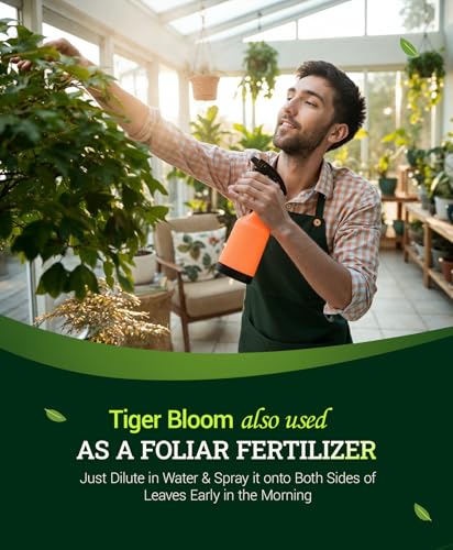 Tiger Bloom Liquid Plant Food - Phosphorus Fertilizer for Buds, Blooms & Flowering - Supports Soil & Hydroponic Systems - High Micronutrient Formula with 2-8-4 Nutrient Ratio - 1 Pint - view 6
