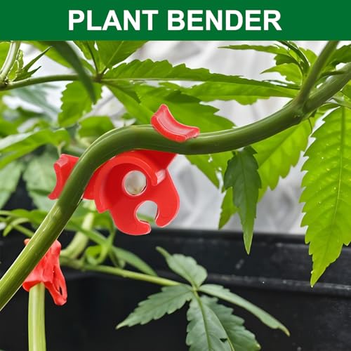 60 PCS Plant Training Clips, Reusable 90 Degrees Bud Trainer Lst Low Stress Training Clips Plant Stem Support Bud Bender for Tomatoes Cucumbers Climbing Plants in Indoor Outdoor Gardens (Red, Green) - view 3