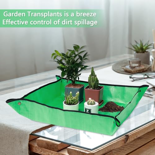 39.4" x 39.4" Extra Large Repotting Mat for Potting Soil Mess Control - view 3