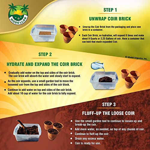 Coco Coir Bricks, 8-Pack (10 lb) – Individually Wrapped, Premium Super Washed, Yields 18 Gallons (72 Quarts), Organic, pH-Balanced Growing Medium - view 5