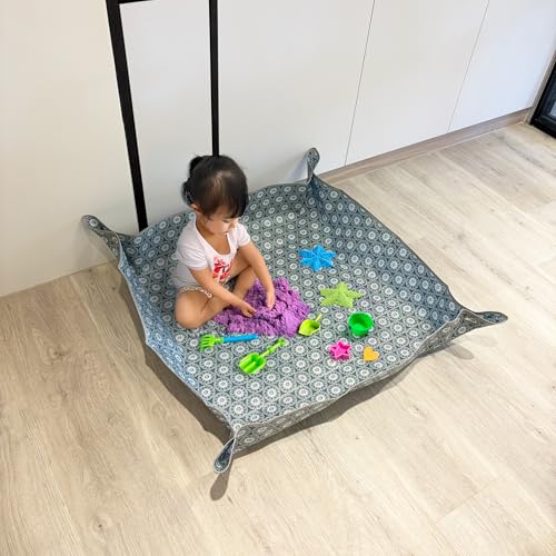 Heavy-Duty Waterproof – Indoor Plant Transplanting & Mess Control Mat, Thick Succulent Potting Tray for Soil Change, Spill-Proof Gardening & Pet Grooming Mat (L - 39.4" X 39.4") - view 3