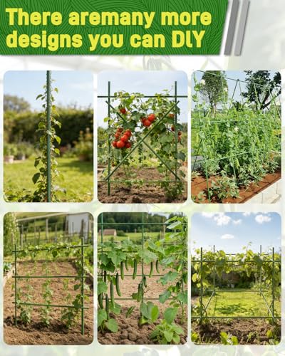 25 Pack 4FT Garden Stakes, 0.78" Steel Core Plastic Covered - view 6