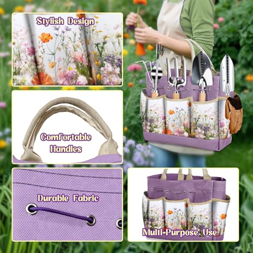 Gardening Tool Set with Tote Bag Heavy-Duty Garden Tools Gardening Gift - view 2