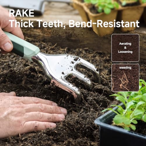 Garden Tools Set 18/10 Stainless Steel Hand Tool Gardening Gifts - view 7