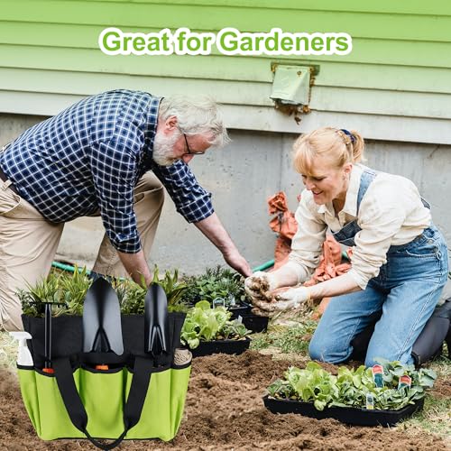Portable Gardening Tool Tote Bag Organizer with 16 Pockets & Handle - view 6