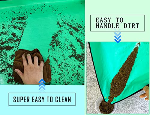 Extra Large 43in*30in Plant Repotting Mat, Waterproof, Foldable, Reusable, Black - view 4