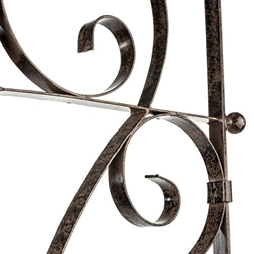 Scroll Garden Trellis 73.5"H, Freestanding Heavy Duty Iron 34 lbs - view 5