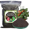 Worm Castings Organic Fertilizer 2.2LB, All Nature Fertilizer for Gardening, Tomato, Strawberry, Flower, and Herbs