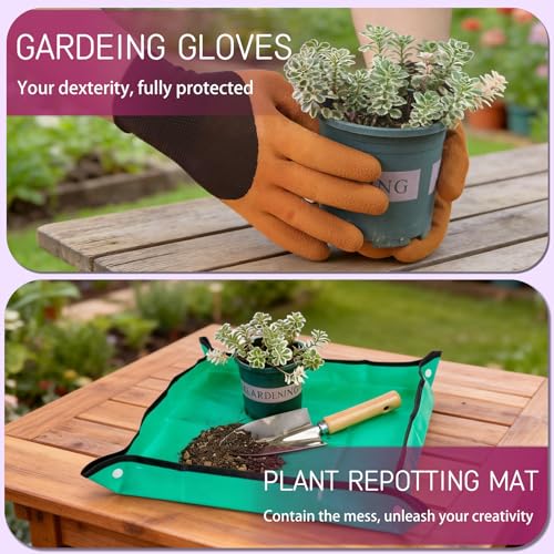 Garden Tool Set, 10 PCS Gardening Tools/Kit for Women,Gardener Gift - view 4