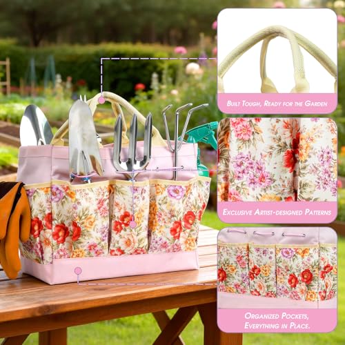 Garden Tool Set, 10 PCS Gardening Tools/Kit for Women,Gardener Gift - view 5