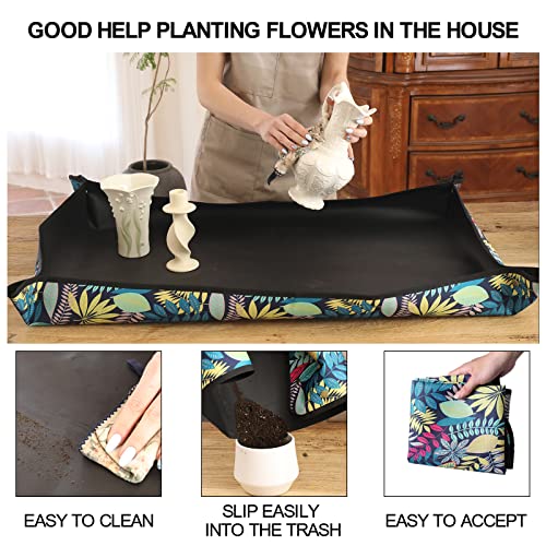 Repotting Mat for Indoor Plants, Gardening Mat for Bonsai, Oxford, 29.5" - view 4
