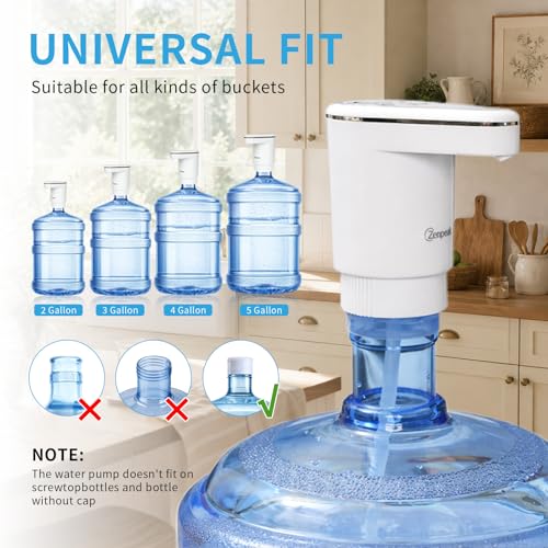 Water Dispenser for 5 Gallon Bottle, USB-C Pump, Dual Pumps & Dual Spouts - view 5