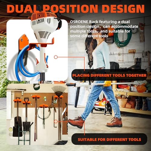 Weedeater Hanger, 2 Pack Weed Eater Hanger for Wall, Weed Wacker Holder - view 6
