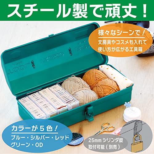 Y-350-GN Mountain Tool Box, 14.8 x 6.4 x 4.8 inches (373 x 164 x 124 cm), Green - view 2