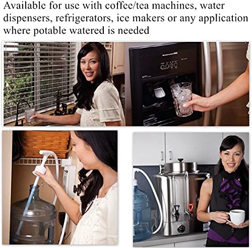 TDRENERGY Bottle Water Dispenser Pump System Automatic 110V 40psi 1 GPM for Home/Office Kitchen Refrigerator Coffee Maker Ice Maker for 3 or 5 Gal Water Bottle Single Inlet - view 2