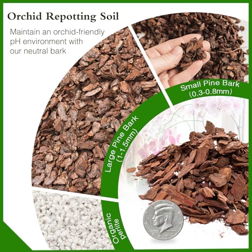 Orchid Bark Potting Mix,Premium Orchid Potting Mixture of Pine Bark,Perlite - view 2