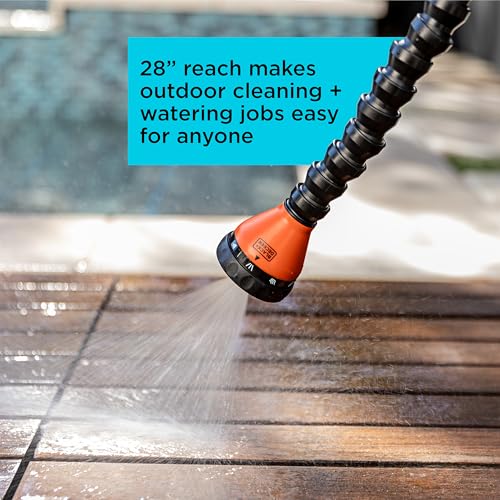 Black + Decker 28" Snake Wand – 9 Spray Patterns, Flexible Neck, Comfort Grip BD57383 - view 2