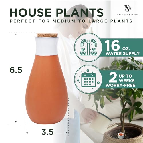 Plant Self Watering Globes - Terracotta Watering Spikes - Slow Release Olla Watering Pots - Drip Irrigiation Olla System - view 3