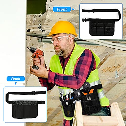 Gardening Tool Waist Bag Belt, Adjustable Garden Canvas Waist Bag with 7 Pockets of Different Sizes and Depth for Holding Gardening Tools and Home Decoration Tools - view 5