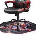 Metal Music Gaming Floor Mat 39.4x39.4 inch - Non-Slip for Office Chairs - Floor and Parquet Protection Mat for Gaming Rooms - Easy to Clean - Black