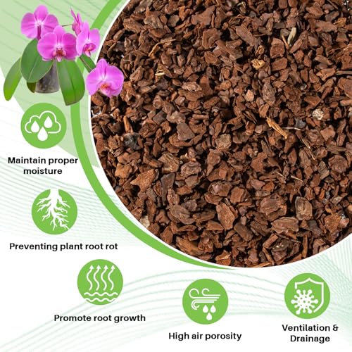 8OZ Orchid Bark Planting Soil - Orchid Potting Mix (5-12 MM) - view 2