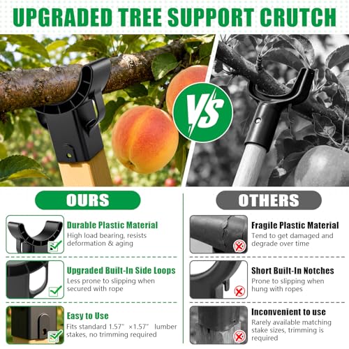 4 Pack Upgraded Tree Crutches, Fruit Tree Branch Supports - view 3