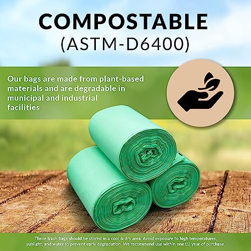 Reli. Compost Bags 3 Gallon (150 Count) | ASTM D6400 Certified - view 4