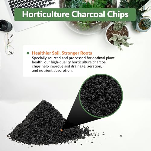 Premium Horticultural Charcoal Chips, Natural Soil Amendment for Areation and Healthy Microbe and Plant Growth. (24 Quarts) - view 2