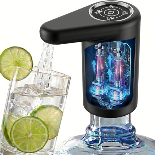 5 Gallon Water Dispenser,Dual Pump,Fast Flow,4 Modes,1200mAh Battery