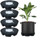 4 Pack Self-Watering Pots for Indoor Plants, Pot Bases for Fabric Planters