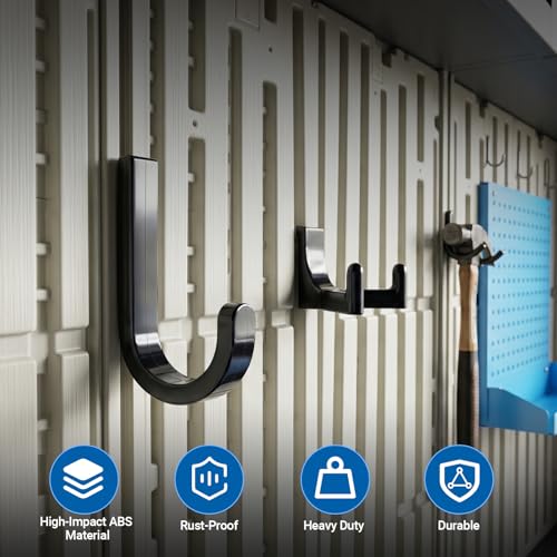 Storage Sheds Hooks J U V-Shape Hangers Tool Set for Suncast/Craftsman Shed Storage Accessories (12) - view 4