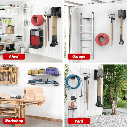 Garage Storage Hooks, Heavy Duty Steel Tool Organizer - view 7