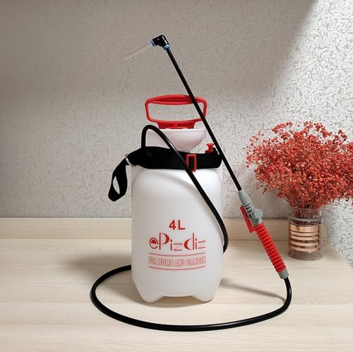 Watering Can Device for Watering Hanging Plant Basket Hard to Reach High Plant Waterer Sprayer 1 Gallon (Red 4L) - view 3