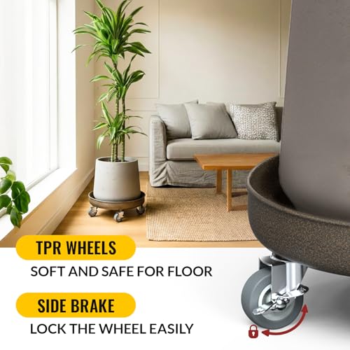 12" Plant Stand with Wheels丨Total Capacity 320 lbs - view 4