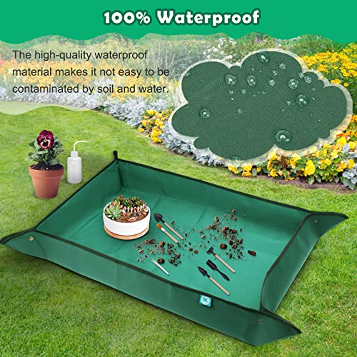 Plant Repotting Mat 43.3" x 29.5", Garden Potting Mat for Indoor - view 4