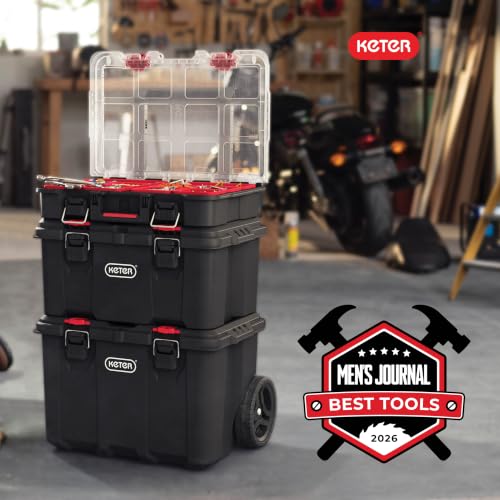Stack-n-Roll Two Drawer Tool Box for Small Parts and Power Tool Accessories, Fits Modular Tool Storage System - view 6