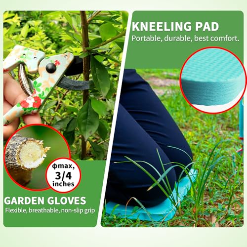 Garden Tool Set Gift for Mom,Gardening Kit Apron,Glove,Bag for Women - view 6